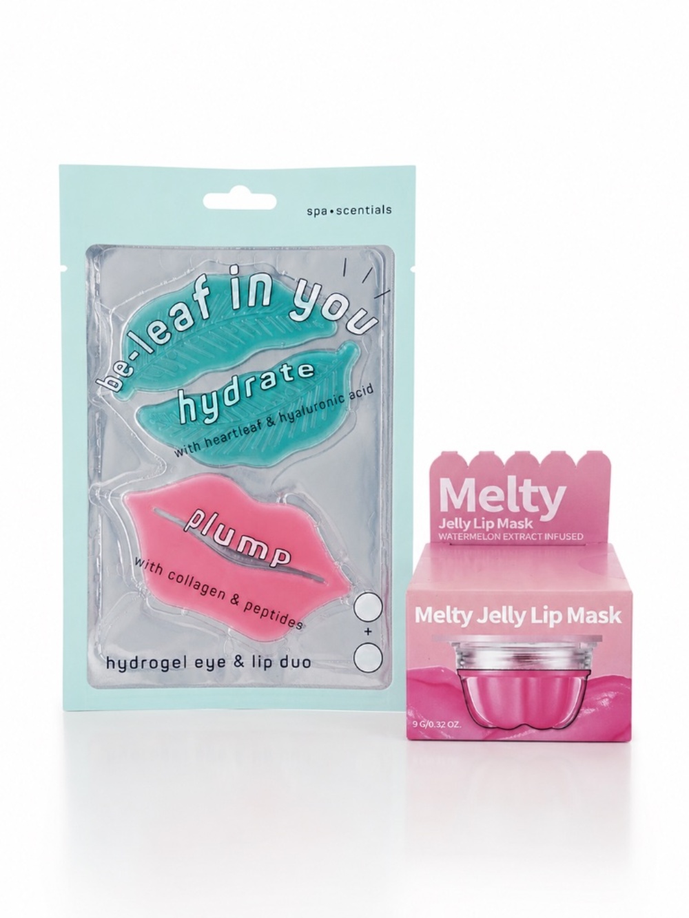 Spa Scentials Eye Lip Mask Duo + Melty Watermelon Jelly Lip Mask Set